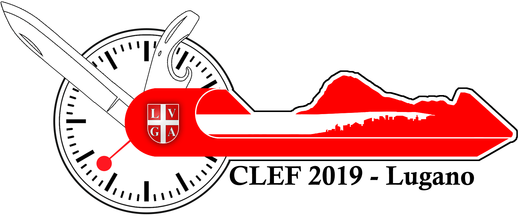 CLEF Lugano 2019 logo