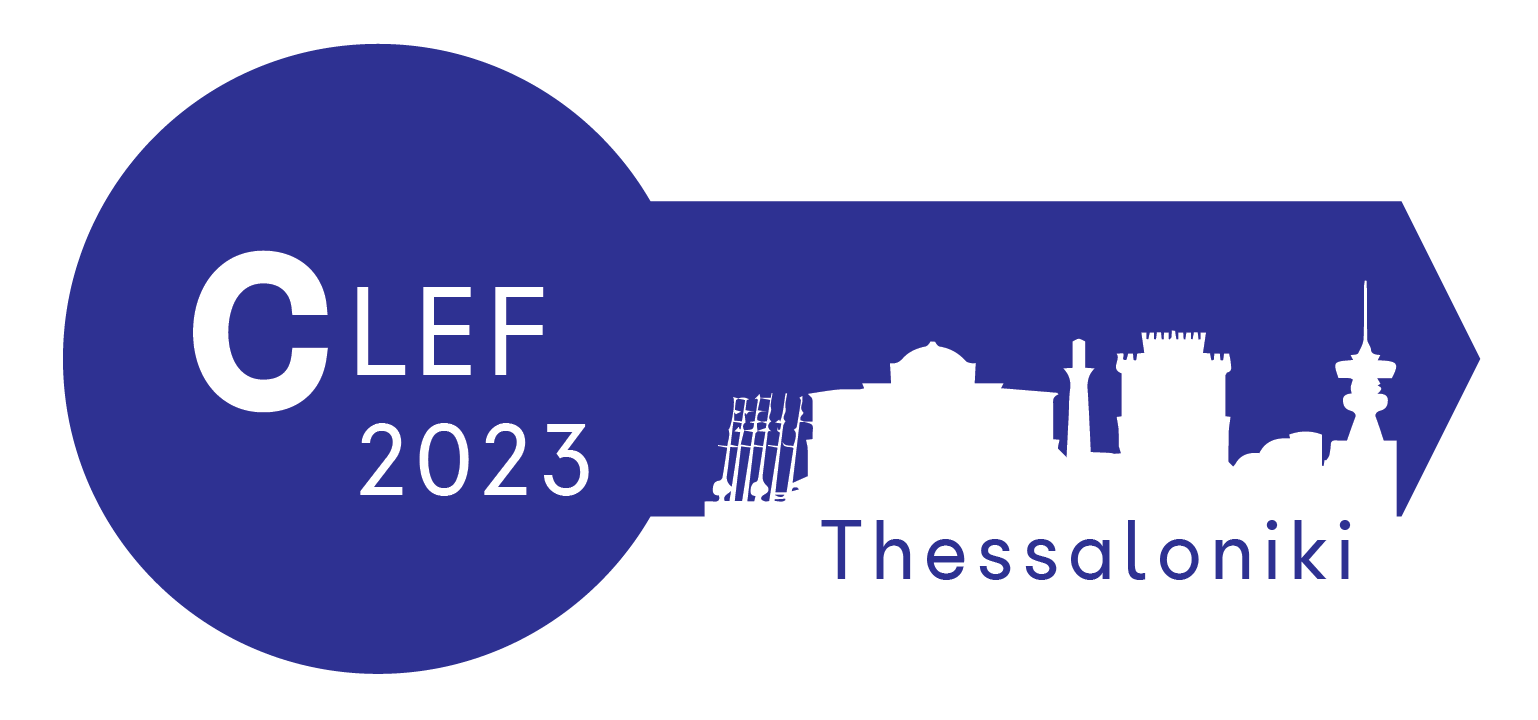 CLEF Thessaloniki 2023 logo